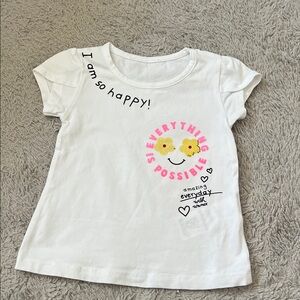 Happy Smiley Kids T-Shirt - White